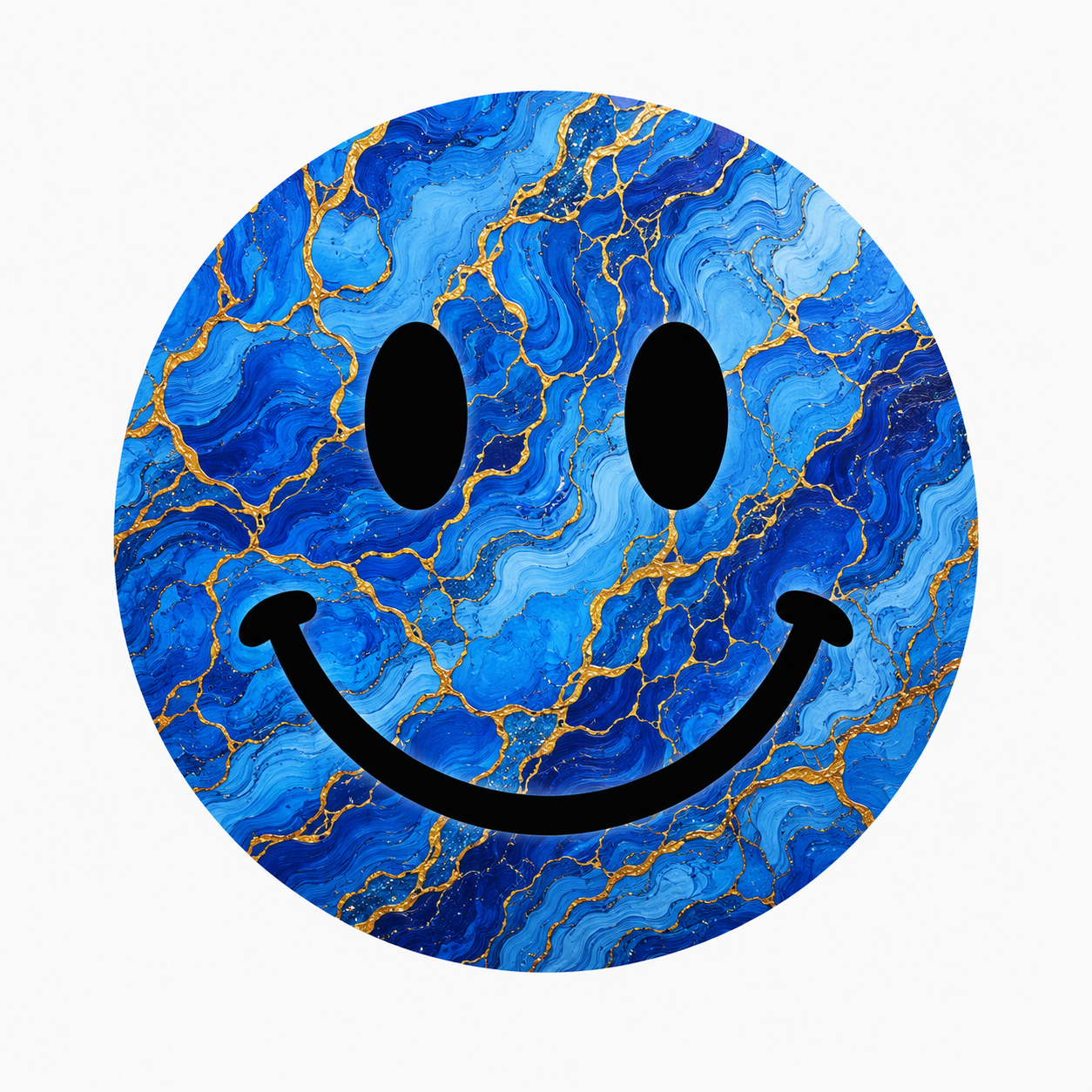 Blue Marble Smiley