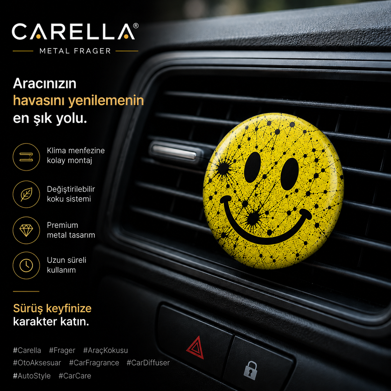 Yellow Splatter Smiley gorsel 2
