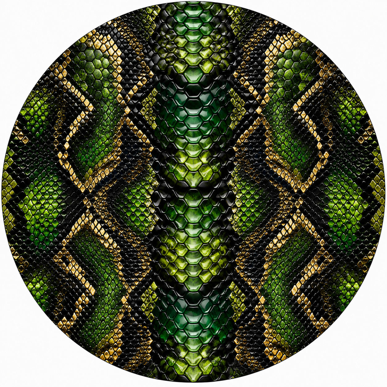 Green Snakeskin