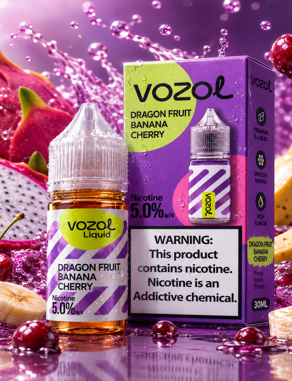 Dragon Fruit Banana Cherry