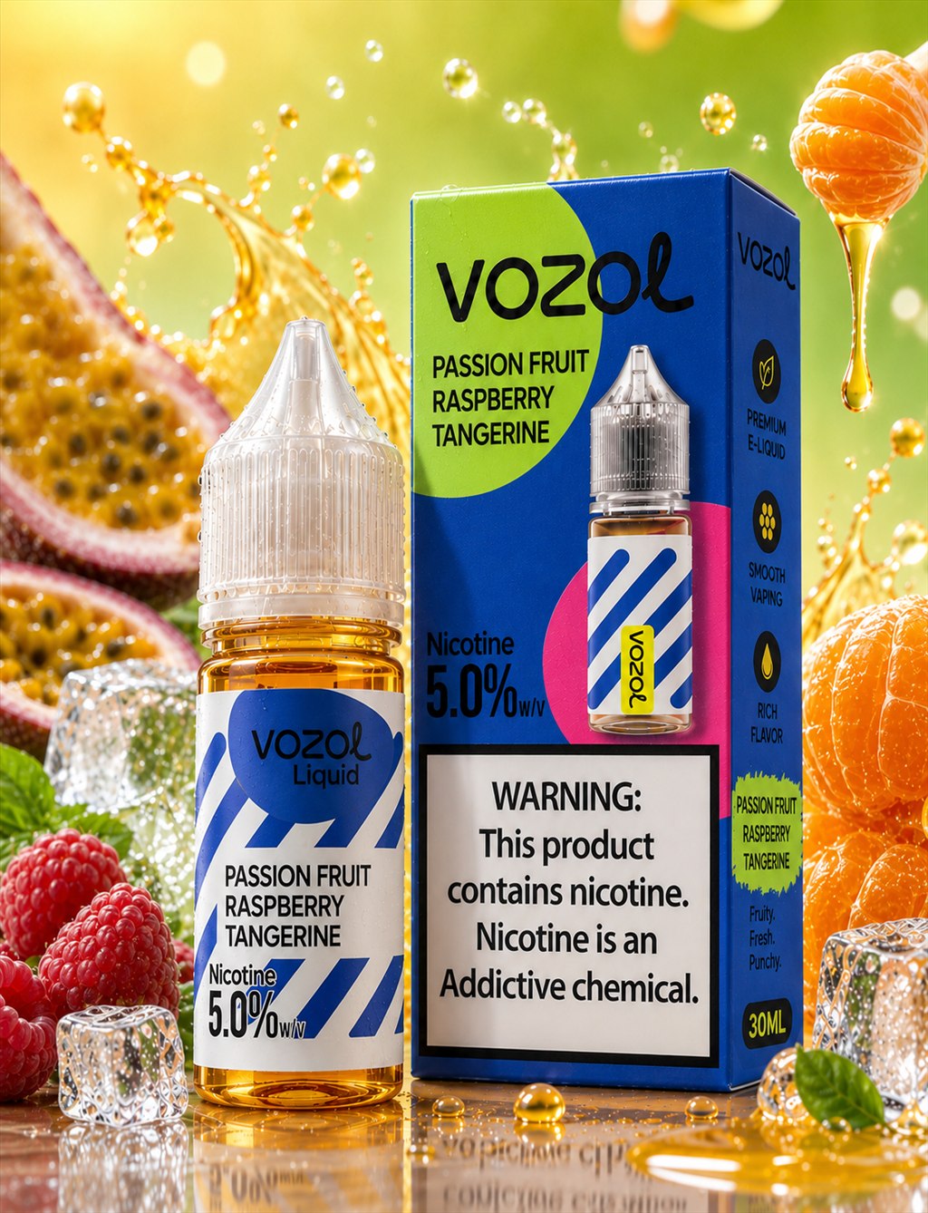 Passion Fruit Raspberry Tangerine Vozol Likit