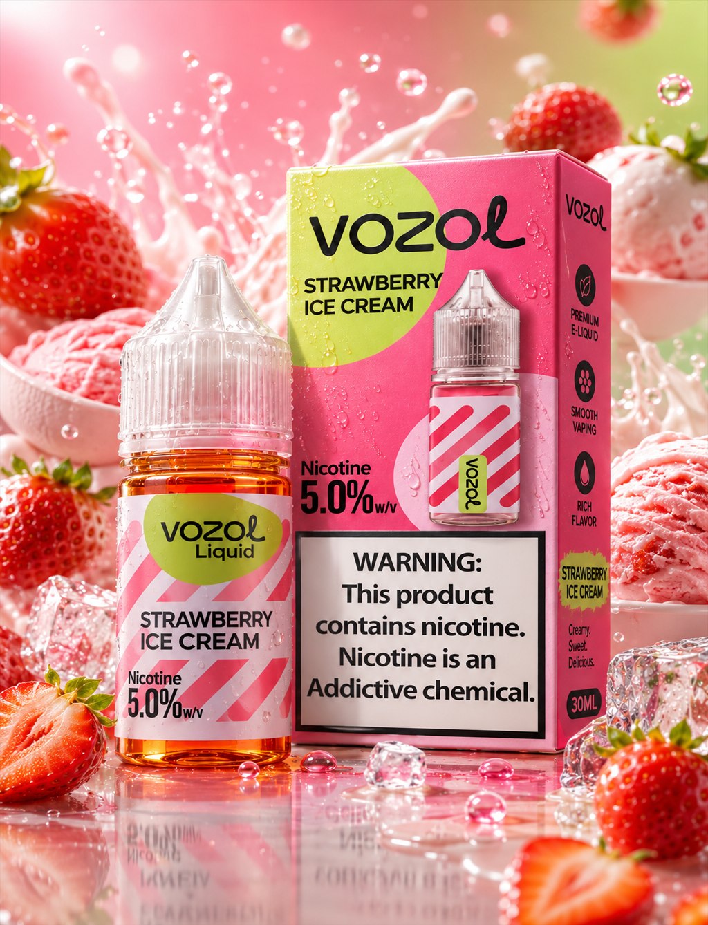Strawberry Ice Cream Vozol Likit
